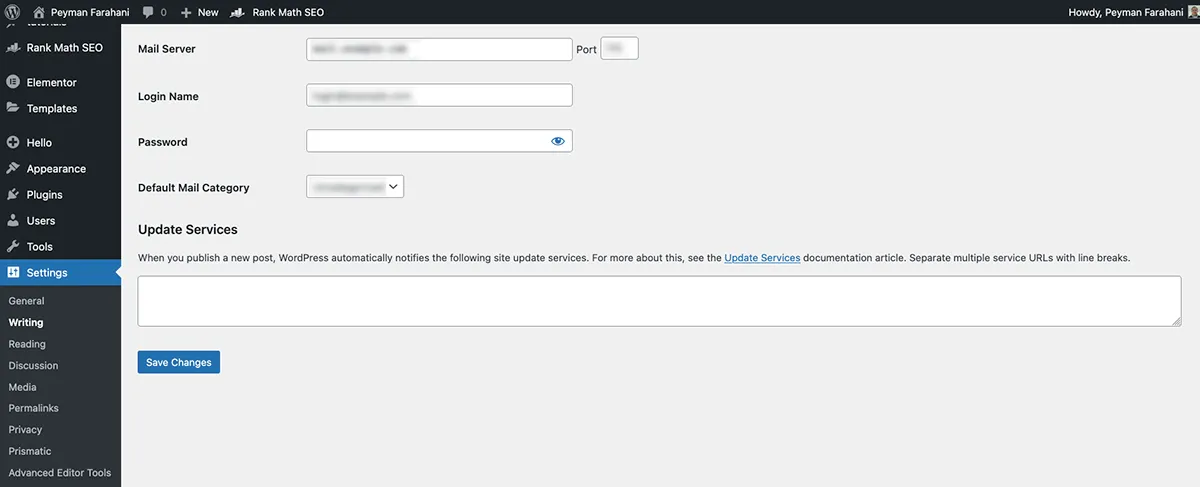 wordpress update services